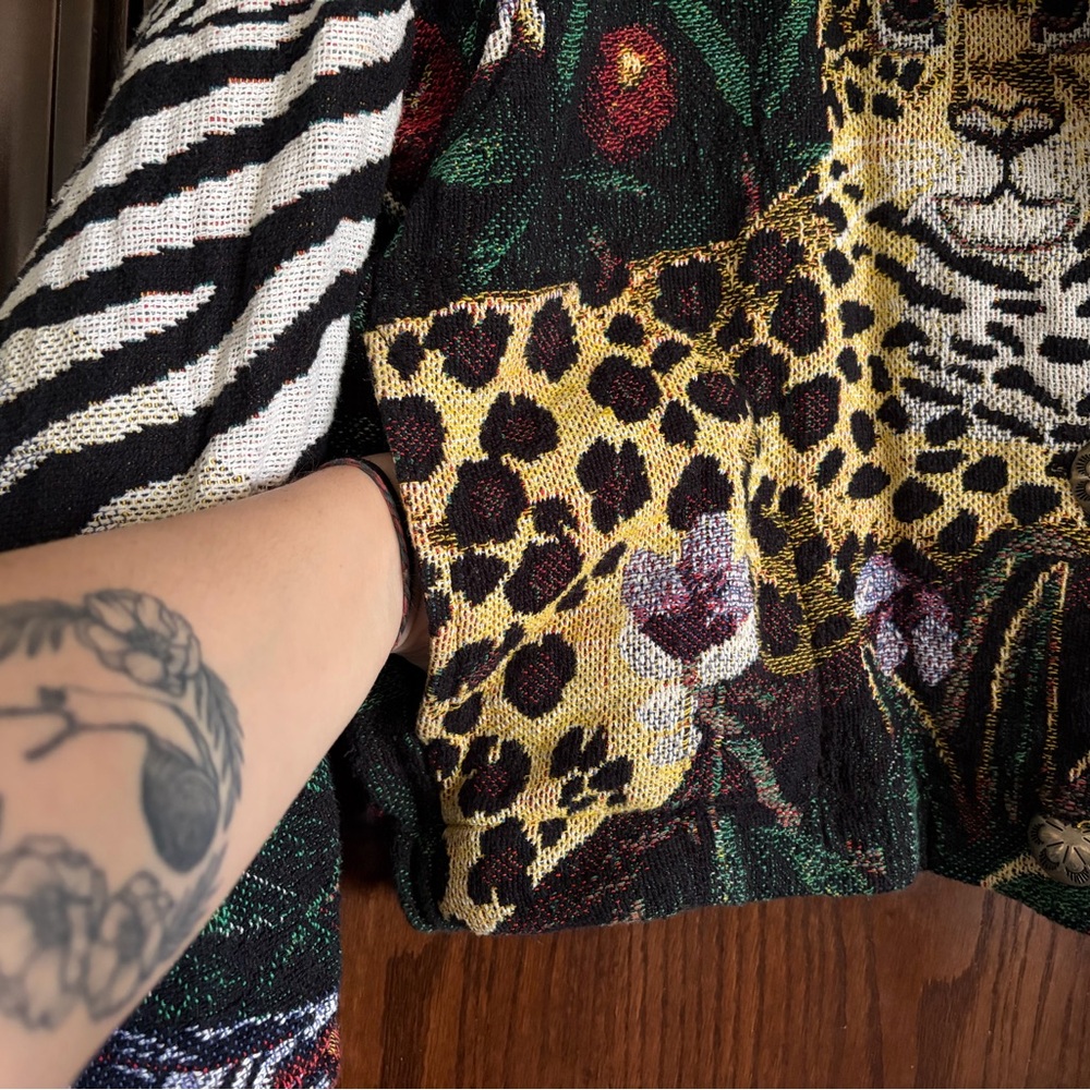 Vintage 90’s tapestry jacket safari animal - Picture 7 of 7